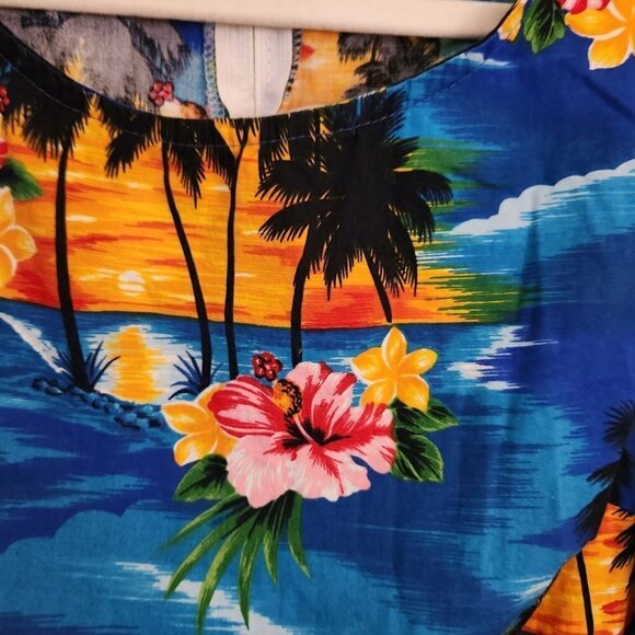 Pacific Legend Blue Pacific Sarong Dress Size XL - Picture 4 of 6